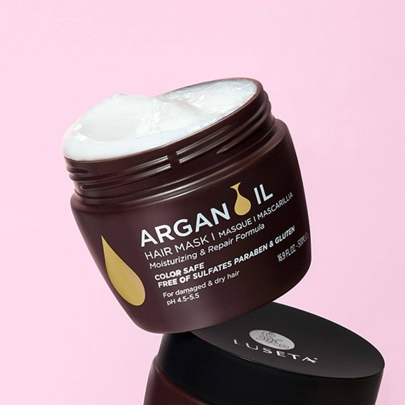 Luseta Argan Oil Hair Mask Moisturizing and Repair Formula 16.9 fl oz 500ml - Picture 3 of 3